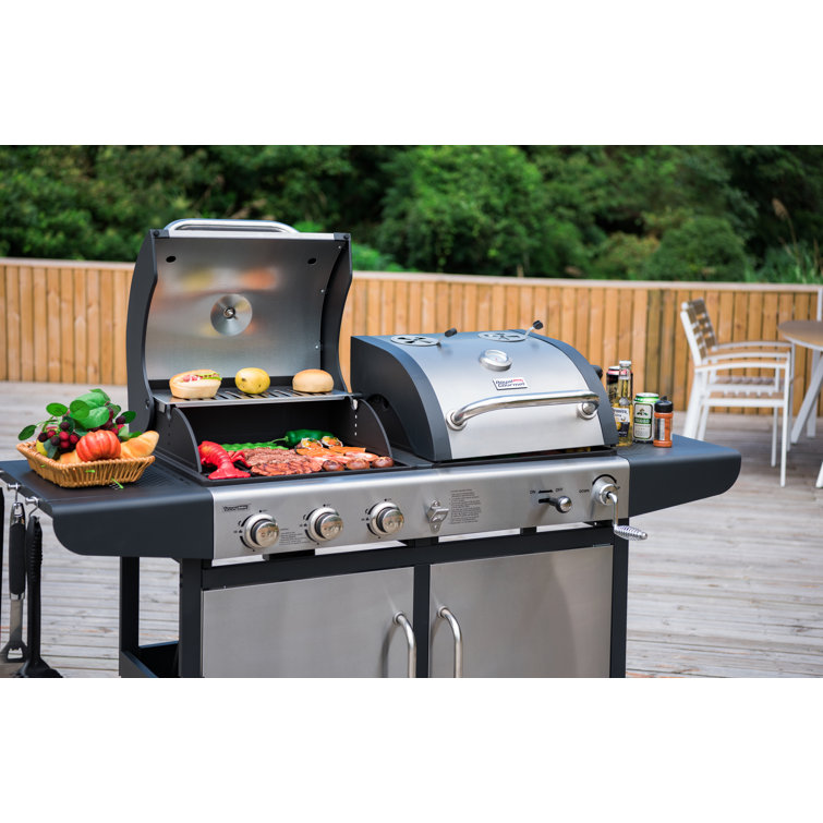 Propane charcoal outlet bbq